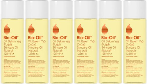 %100 Natural Çatlak & Leke Karşıtı Nemlendirici Doğal Cilt Bakım Yağı 125ML (6 Lı Set)