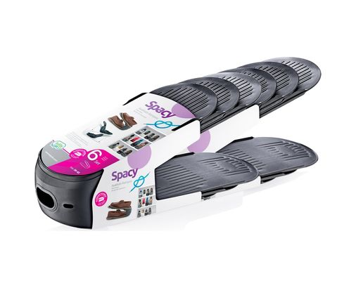 1000 İ Odin Melocej 57855210125316580184975 Spacy Ayakkabı Rampası 6 Lı Set Ayakkabı Düzenleyici, Kompakt Ve Pratik Depolama Çözümü 000 Açık Krem