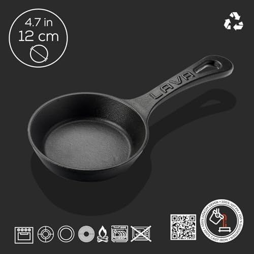 1000 Katalog 57855210120377180184975 Döküm Mini Yuvarlak Saplı Çap 12 Tava Açık Bakır