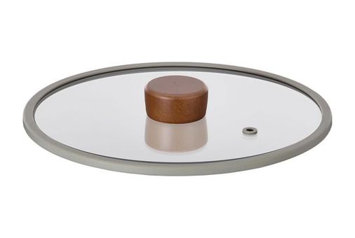 1000 Katalog 57855210121066880184975 24Cm Düz Silikon Çerçeveli Cam Kapak Gri 12V