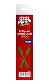 1000 Katalog 57855210121693880184975 Piknik Kullan-At Kristal Çatal 10&apos Lu Renk&apos Li 1442 Açık