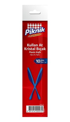 1000 Katalog 57855210122129980184975 Piknik Kullan-At Kristal Bıçak 10&apos Lu Renk&apos Li 1441 Açık