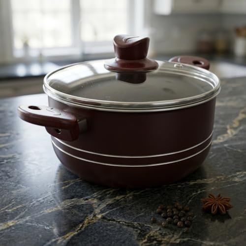 1000 Katalog 57855210128975580184975 Assos Derin Tencere - Bordo Renkli, Çift Çizgi Detaylı Cam Kapaklı Yanmaz Yapışmaz Tencere 20 Cm Ve 26 Cm Seçenekli 12V