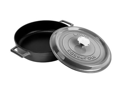 1000 Katalog 57855210129103080184975 Metal Premium Serisi - Döküm Çok Amaçlı Tencere, Yuvarlak, 28 Cm, Majolik Gri 12V