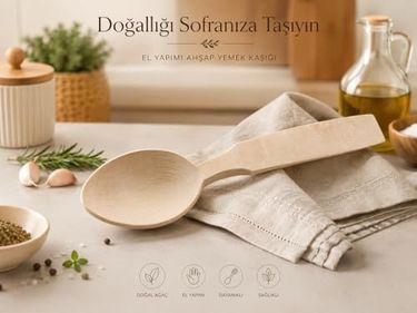 1000 Katalog 57855210131033380184975 El Yapımı Ahşap Yemek Kaşığı, Doğal Kayın Ağacı, Kimyasal İçermez, Düğünler İçin Oyun Kaşığı Olarak Da Kullanılabilir Açık