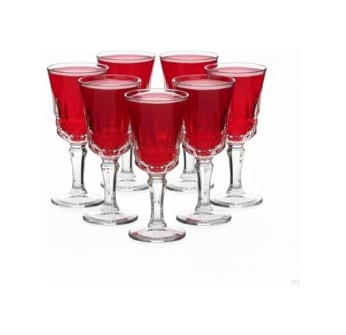 1000 Katalog 57855210131041680184975 Görünümlü Cam Kadeh Seti 6 Lı Kesme Desenli Şık Sunum Kadehi Şerbet, Likör, Meşrubat Ve Özel Gün İçecekleri İçin Zarif Ayaklı Bardak Seti Açık Mavi