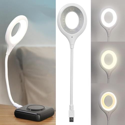1001 Fırça 128853169 Sesle Kontrol 3 Renk Işık Modlu Akrobat Usb Led Kitap Okuma Işığı, Usb Gece Işığı Lambası, 20 Led, Sesle Kontrol Masası Işığı, Ses Komutları Açıklamada Mevcuttur