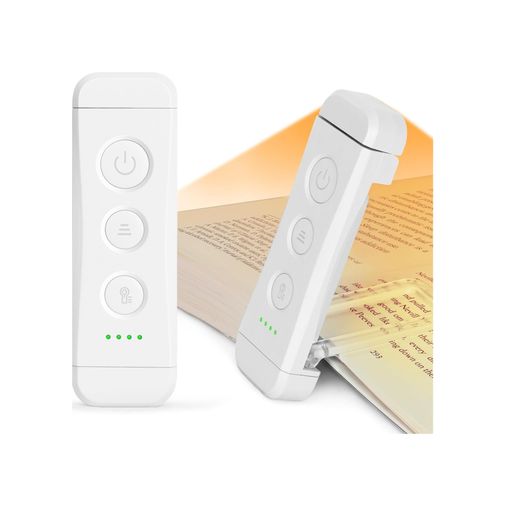 1001 Fırça 131574496 Glocusent Usb Şarj Edilebilir Kitap Işığı, Kitapta Göz Bakımı Okuma Işığı Klipsi, 3 Renk Ve 5 Parlaklık Kısılabilir, Taşınabilir Ve Esnek, 80 Saate Kadar Uzun Ömürlü Beyaz