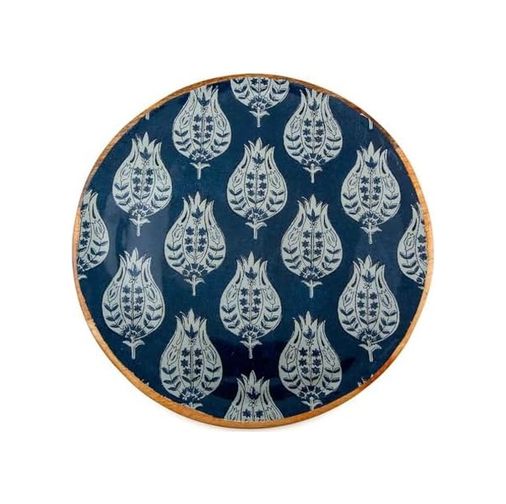 1001 Fırça 57855210120386080184975 Holza Yuvarlak Tepsi 30X30 Cm 15Cm