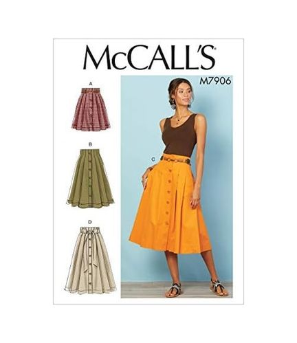 1001Hediye 132147346 Mccall&apos S Pattern Company Kadın Diz Boyu Pileli Etek, Bedenler 14-22 Dikiş Deseni