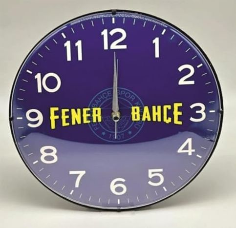 1001Hediye 57855210124523480184975 Lisanslı Duvar Saati Yazılı 0240-Beyaz-Şekilli-48Cm