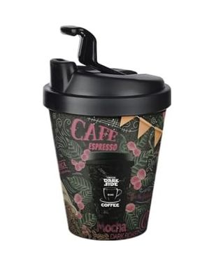 1001Hediye 57855210125312880184975 Titiz Motto Termo Bardak 400 Ml - Çift Katmanlı Isı Koruyucu Ve Sızdırmaz Kapaklı Kahve Bardağı Açık Beyaz