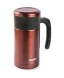 1001Hediye 57855210125621180184975 Tantitoni Haers Kırmızı Paslanmaz Çelik Termos Bardak 450Ml Açık Beyaz
