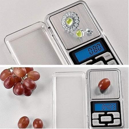 1001Hediye 57855210126906480184975 Dijital Hassas Terazi 0.01 Gr Hassaslık Mini Terazi 500Gr. Kapasite Açık Bej
