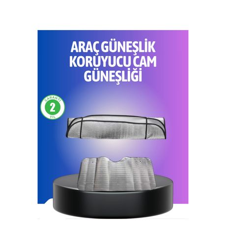 1001Hediye 94589038 Metalize Reflektör Yüzeyli Uv Koruyucu Araç Güneşliği Serin Ve Güvenli Sürüşler İçin