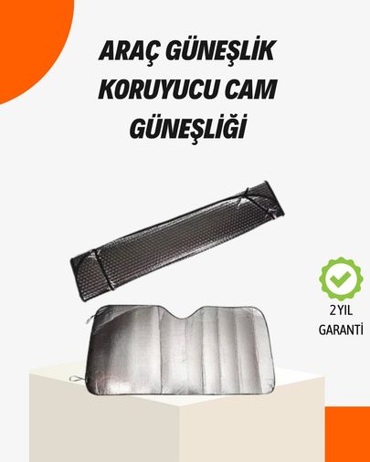 1001Hediye TRİTHLTXUCZOTOGÜNEŞLİKKK-2-BLNCCC Sünger İzolasyonlu Katlanabilir Güneşlik
