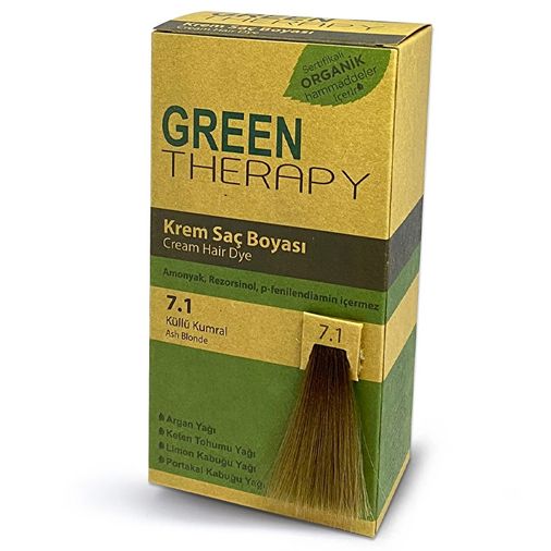 10167383 Green Therapy 7.1 Küllü Kumral Krem Saç Boyası