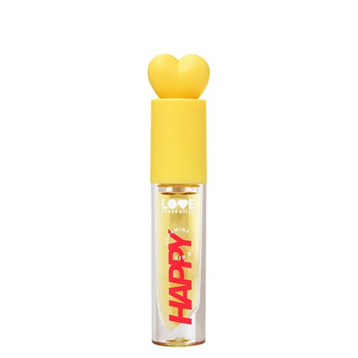 10209792 Love Generation Be Happy 02 Yellow Nourishing Lip Oil With Glossy Finish Dudak Yağı