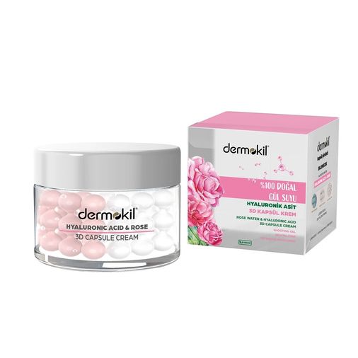 10211594 Dermokil 50 Ml Gül Suyu Canlandırıcı Yenileyici 3D Kapsül Krem