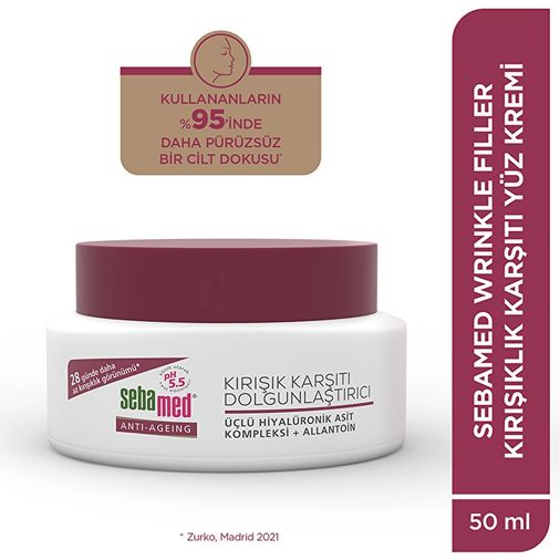 10490725 Sebamed Wrinkle Filler Kırışık Karşıtı Dolgunlaştırıcı Krem 50 Ml