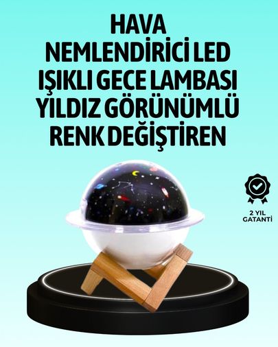 109839805 Usb İle Çalışan Projektörlü Aromaterapi Nemlendirici Masaüstü Kullanım İçin Uygun Diğer