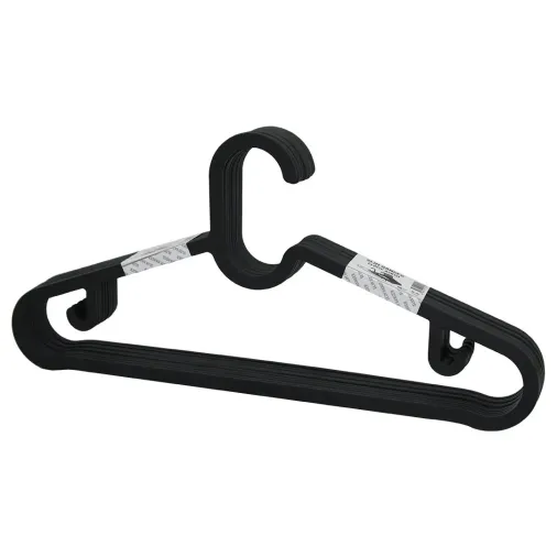 10PCS PLASTİK - ANTRASİT GRİ ELBİSE ASKISI (4745)