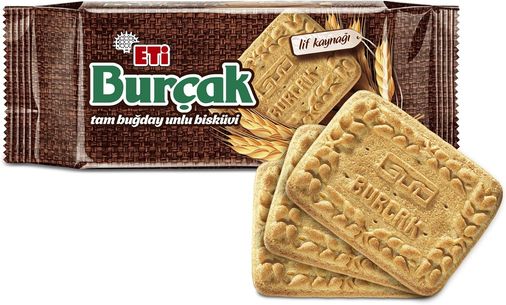 1122548 Eti Burçak Tam Buğday Unlu Bisküvi 3 X131 Gr 3 Paket