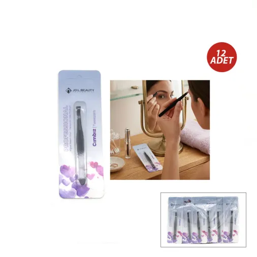 12 ADET SİYAH CIMBIZ (4745)