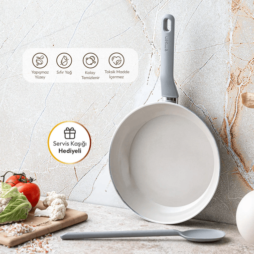 1200* Emsan Swiss Cyrstal Rs Tava Gri 26 Cm