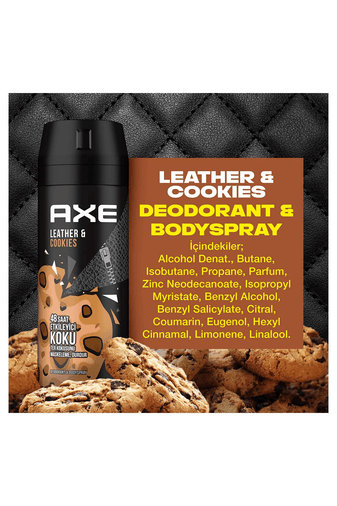 12042022 Axe Marka: Leather & Cookies Erkek Deodorant Sprey 150 Ml