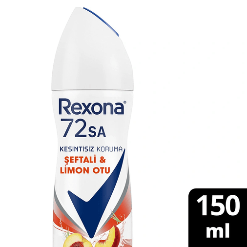 12081996 Rexona Kadın Sprey Deodorant Şeftali & Limon Otu 150 Ml X2