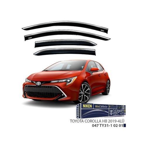 122010008 Niken Toyota Corolla Hb Cam Rüzgarlığı Kromlu 2019+ Sonrası