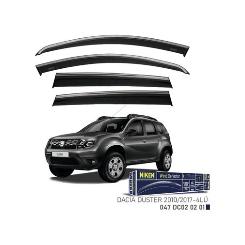 122395896 Niken Dacia Duster Cam Rüzgarlığı Kromlu 2010-2017 4&apos Lü
