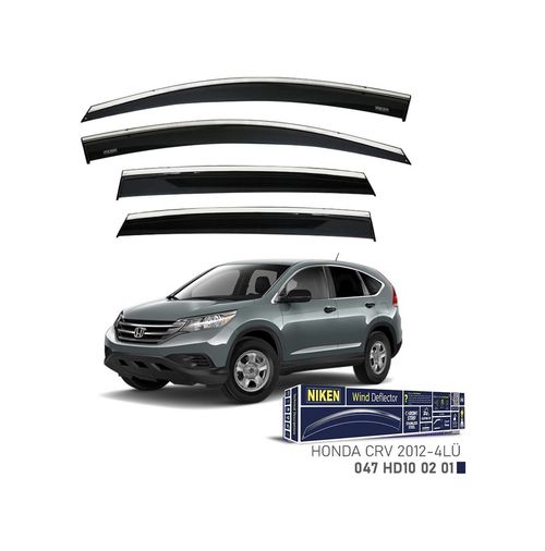 122396096 Niken Honda Crv Cam Rüzgarlığı Kromlu 4&apos Lü 2012+ Sonrası