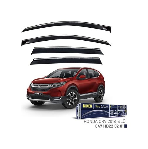 122396155 Niken Honda Crv Cam Rüzgarlığı Kromlu 4&apos Lü 2018+ Sonrası