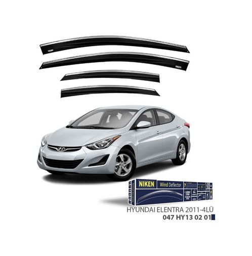 122396178 Niken Hyundai Elantra Cam Rüzgarlığı Kromlu 4&apos Lü 2011+ Sonra