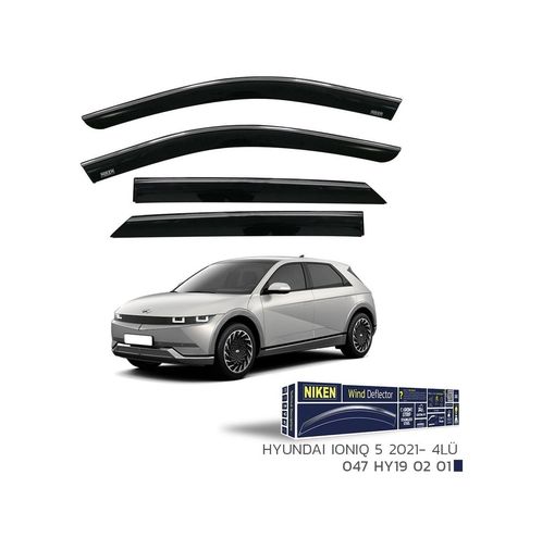 122396288 Niken Hyundai Ioniq 5 Cam Rüzgarlığı Kromlu 4&apos Lü 2021+ Sonra