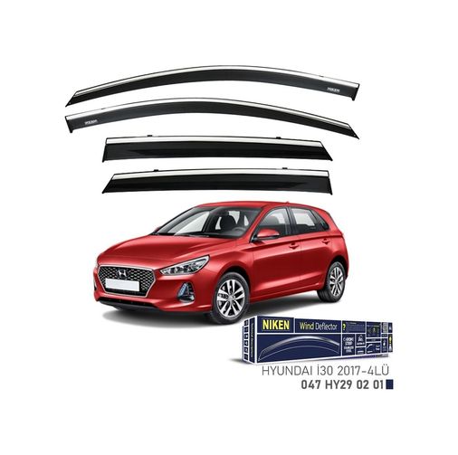 122396327 Niken Hyundai İ30 Cam Rüzgarlığı Kromlu 4&apos Lü 2017+ Sonrası
