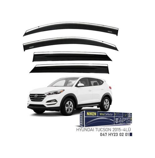 122396331 Niken Hyundai Tucson Cam Rüzgarlığı Kromlu 4&apos Lü 2015+ Sonras