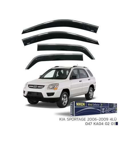 122396363 Niken Kia Sportage Cam Rüzgarlığı Kromlu 4&apos Lü 2006-2009