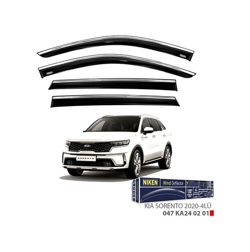 122396414 Niken Kia Sorento Cam Rüzgarlığı Kromlu 4&apos Lü 2020+ Sonrası