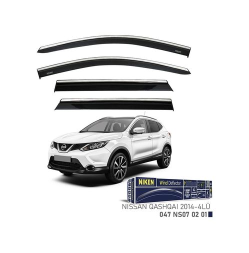 122396493 Niken Nissan Qashqai Cam Rüzgarlığı Kromlu 4&apos Lü 2014+ Sonras