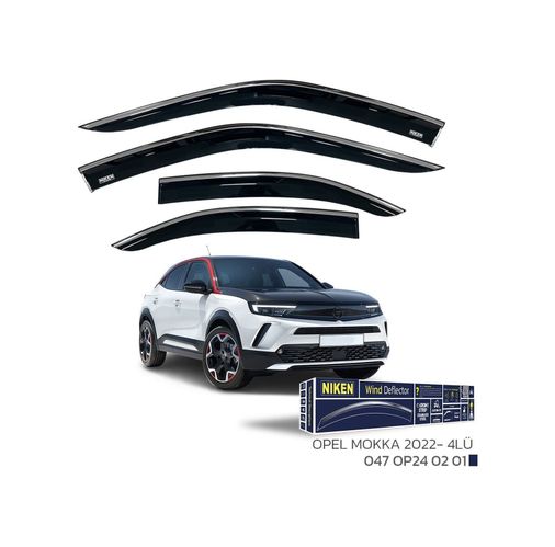 122396531 Niken Opel Mokka Cam Rüzgarlığı Kromlu 4&apos Lü 2022+ Sonrası