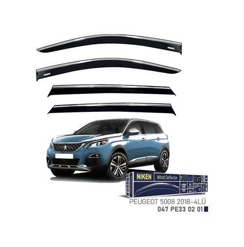 122396545 Niken Peugeot 5008 Cam Rüzgarlığı Kromlu 4&apos Lü 2018+ Sonrası
