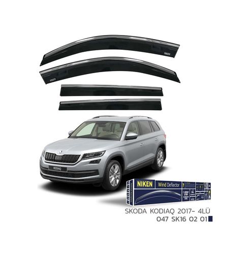 122396593 Niken Skoda Kodiaq Cam Rüzgarlığı Kromlu 4&apos Lü 2017+ Sonrası