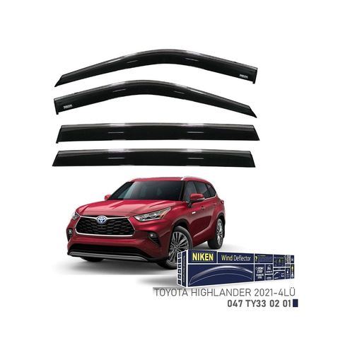 122396602 Niken Toyota Highlander Cam Rüzgarlığı Kromlu 4&apos Lü 2021+ Son
