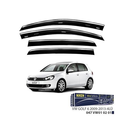122396666 Niken Vw Golf 6 Cam Rüzgarlığı Kromlu 2009-2013 4&apos Lü