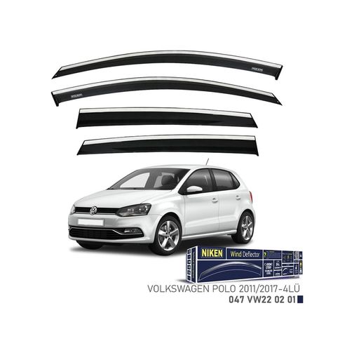 122396700 Niken Vw Polo Cam Rüzgarlığı Kromlu 2011-2017 4&apos Lü