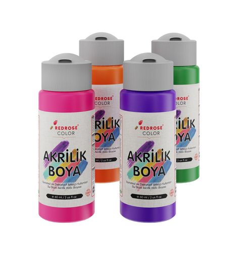 ? ? ? ? ? ? 131557440 Ara Renkler Akrilik Boya 4&apos Lü Set 4X60Ml