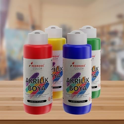 ? ? ? ? ? ? 133249761 Ana Renkler Akrilik Boya 4&apos Lü Set 4X120Ml